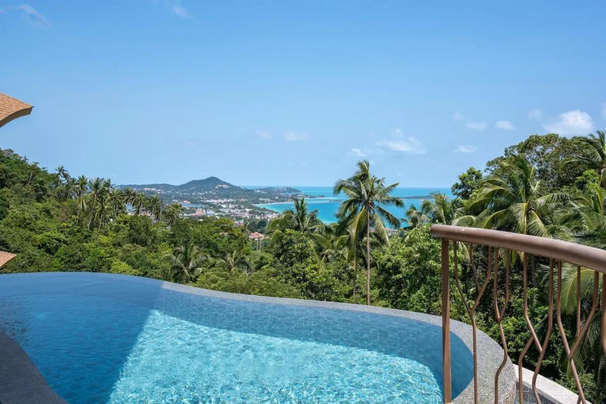 Villa Lola 2Br - Private Infinity Pool & Sea View Pantai Chaweng Luaran gambar
