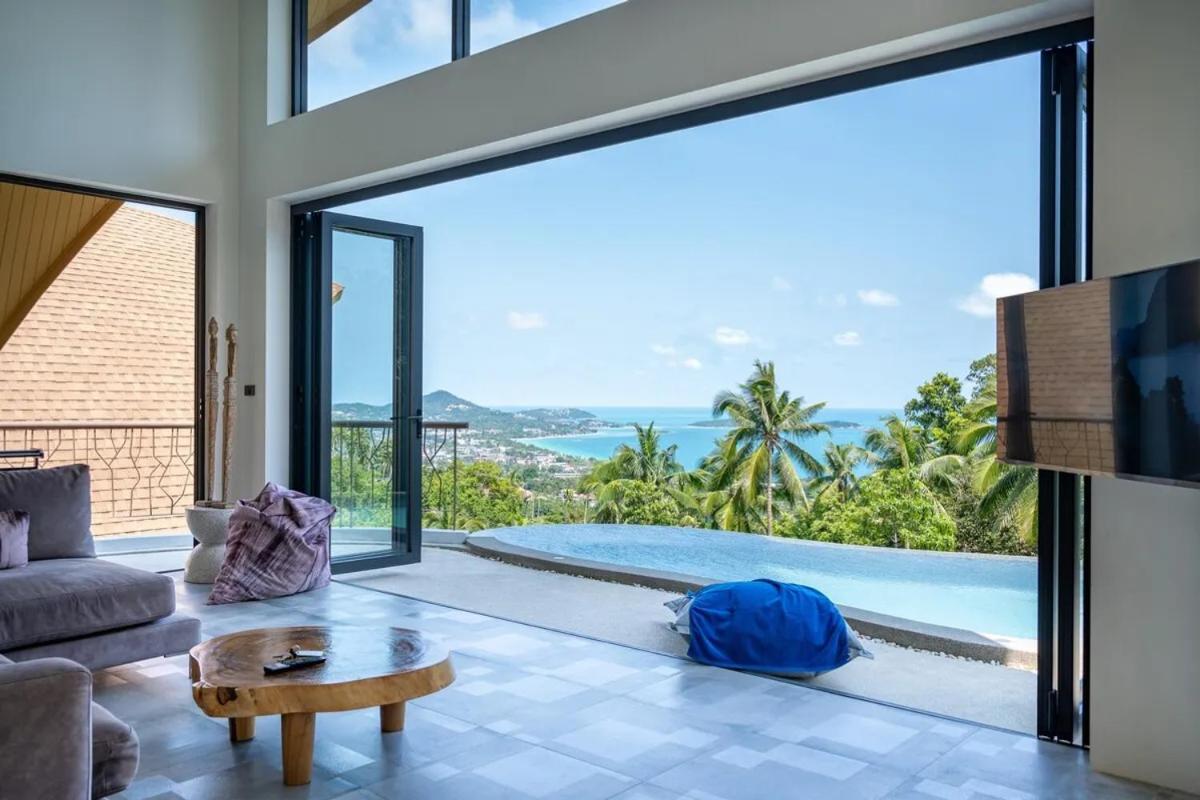 Villa Lola 2Br - Private Infinity Pool & Sea View Pantai Chaweng Luaran gambar